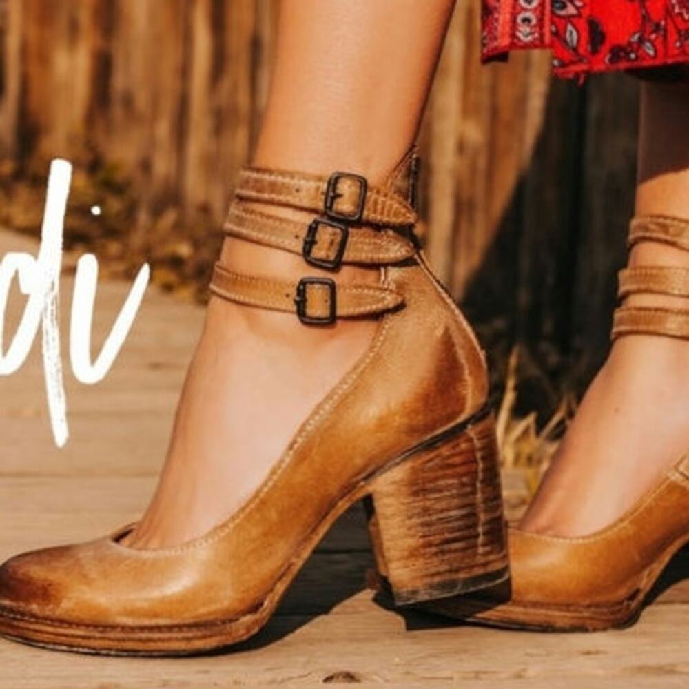 Freebird Randi Tan Shoes. Heel 3 inches If in-between sizes size down.
